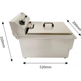 Davlex commercial electric deep fat chip fryer 13 litre tank single ba