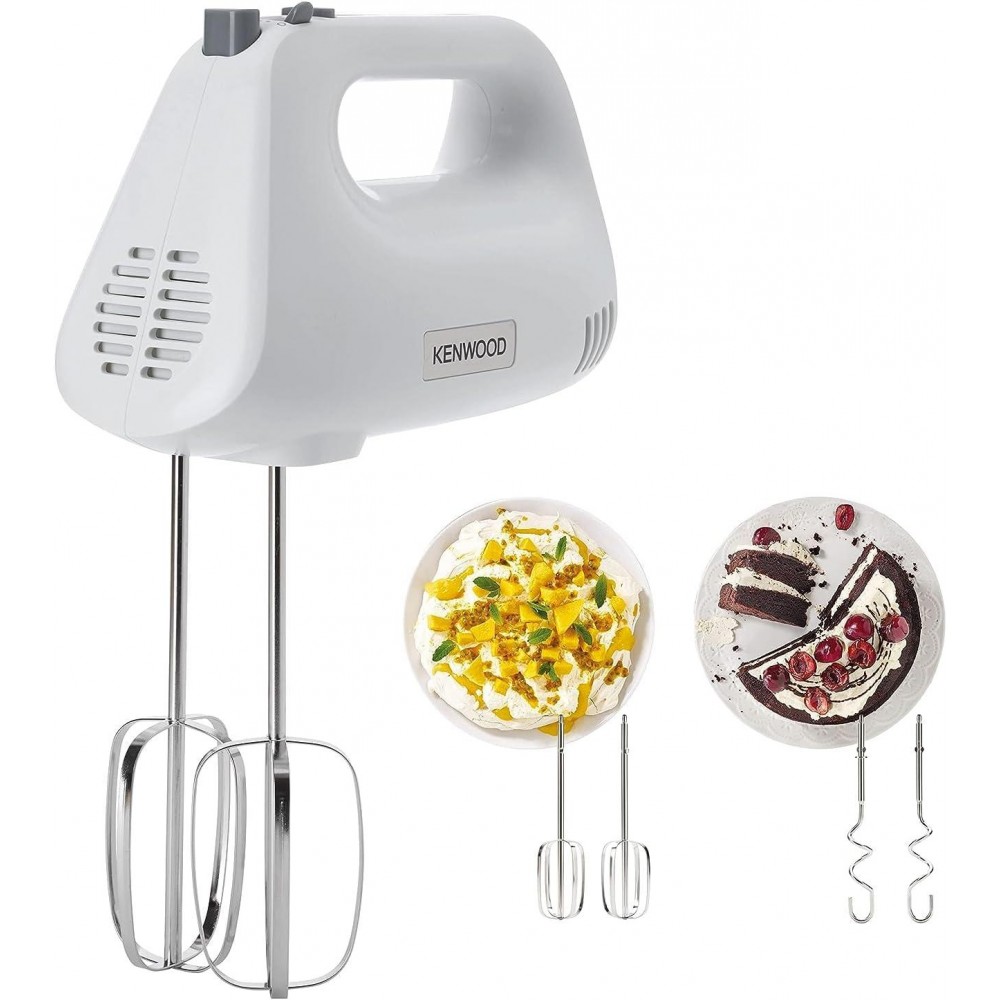 Kenwood Hand Mixer,Electric Whisk, 5 Speeds, Stainless Steel Kneaders