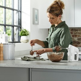 Kenwood Hand Mixer,Electric Whisk, 5 Speeds, Stainless Steel Kneaders