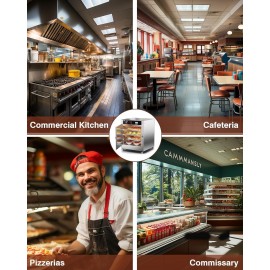 PYY Warming Cabinet 4 Tier 19x19x24 Hot Box Food Warmer for Catering,