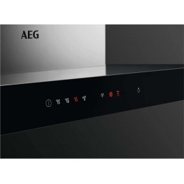 AEG 90cm Slimline Chimney Cooker Hood with Hob2Hood - Stainless Steel