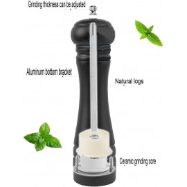 BINHAI Wooden Pepper Mill Black Pepper Grinder Kit Manual Mills Solid