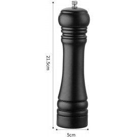 BINHAI Wooden Pepper Mill Black Pepper Grinder Kit Manual Mills Solid
