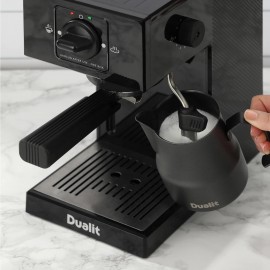 Dualit Espresso Coffee Machine | 1.4L Capacity | Black | Manual Dosing