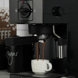 Dualit Espresso Coffee Machine | 1.4L Capacity | Black | Manual Dosing