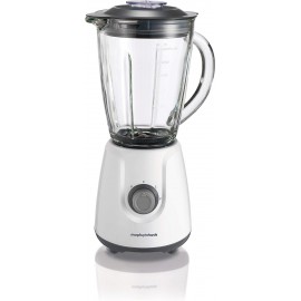 Morphy Richards 403053 Glass Jug Blender 1.5L Delicious Smoothies, Whi