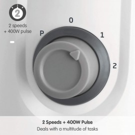 Morphy Richards 403053 Glass Jug Blender 1.5L Delicious Smoothies, Whi