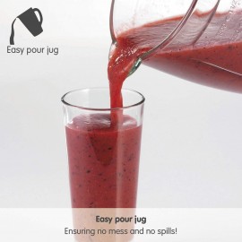 Morphy Richards 403053 Glass Jug Blender 1.5L Delicious Smoothies, Whi