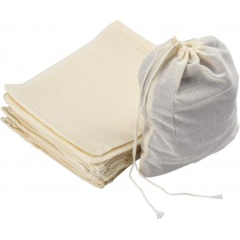 Irich 30 Pack Cotton Muslin Bags, Reusable Mesh Bags with Drawstring -