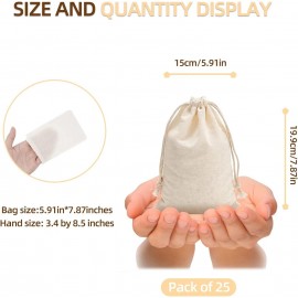 Irich 30 Pack Cotton Muslin Bags, Reusable Mesh Bags with Drawstring -