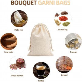 Irich 30 Pack Cotton Muslin Bags, Reusable Mesh Bags with Drawstring -