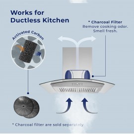 Hauslane | Chef Series IS-200 30 Modern Island Range Hood | Contempora