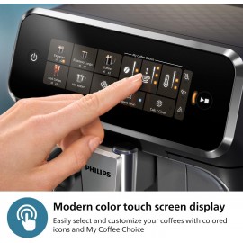 PHILIPS 3300 Series Fully Automatic Espresso Machine - 5 Beverages, In