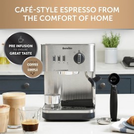 Breville Bijou Espresso Machine | Automatic and Manual Espresso, Cappu