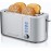 Elite Gourmet ECT4123 Long Slot 4 Slice Toaster, Extra Wide 1.5 and 5.