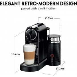 Nespresso Citiz Automatic Pod Coffee Machine with Milk Frother for Esp