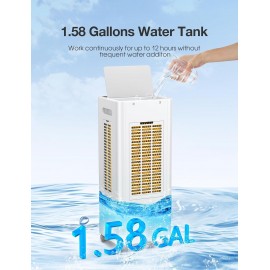 3-IN-1 Portable Evaporative Air Cooler,Grelife Air Cooler Cooling Fan
