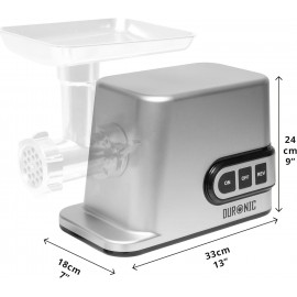 Duronic Meat Grinder MG301, Electric Meat Mincer Machine, Sausage Make