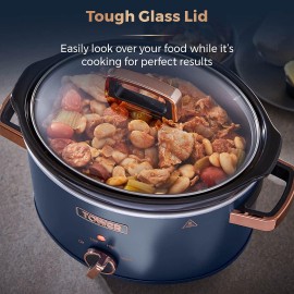 Tower T16042MNB Cavaletto 3.5 Litre Slow Cooker with 3 Heat Settings,
