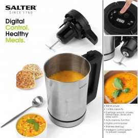 Salter EK5118 Healthy Soup and Smoothie Maker, Blender, Stainless Stee