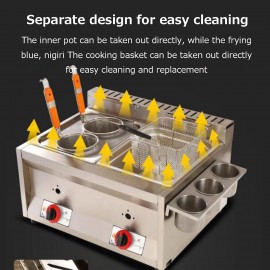 Commercial Gas Deep fryer Single Tank Deep Fryer with Basket Capacity