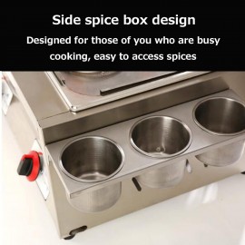 Commercial Gas Deep fryer Single Tank Deep Fryer with Basket Capacity