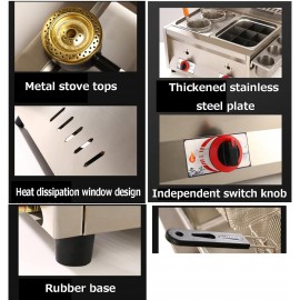 Commercial Gas Deep fryer Single Tank Deep Fryer with Basket Capacity