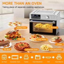 30L Air Fryer Oven With Rotisserie, 1800W & 21 Preset Mode Countertop