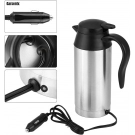 Travel Kettle, 750ml 12V Portable Stainless Steel Electric Car Kettle,