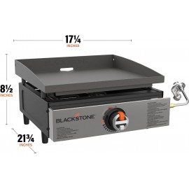 Blackstone 2142 Original 17” Tabletop Griddle with Low-Maintenance Sta