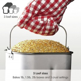 Morphy Richards Fastbake Breadmaker, 12 Programmes, 1.5lb, 2lb Loaf Si