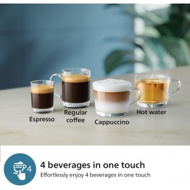 PHILIPS 2300 Series Fully Automatic Espresso Machine - 4 Beverages, Mo