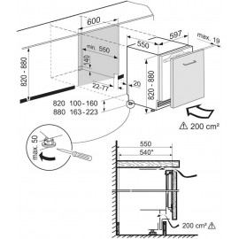 Liebherr UIKO1550 Built-in 124 Litre Under Worktop Fridge White with S