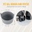 3pcs Silicone Egg Mold for Air Fryer, 3x2.2in Non Stick Silicone Ramek
