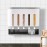 KenSyuInt 5 Grid Cereal Dispenser Wall Mounted Rice Grain Dry Food Con