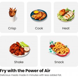 Chefman TurboFry Touch Dual Air Fryer, Maximize The Healthiest Meals W
