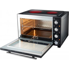 Cooks Professional Mini Oven with Ceramic Hobs | Energy Efficient Elec