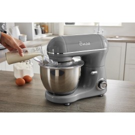 Swan SP21060GRN Retro Stand Mixer with 4L Stainless Steel Bowl, 8 Spee