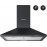 FIREGAS Black Chimney Cooker Hood 60cm with Carbon Filters Stainless S