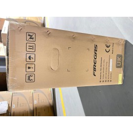 FIREGAS Black Chimney Cooker Hood 60cm with Carbon Filters Stainless S