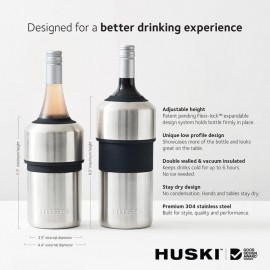 Huski Wine Cooler | Premium Iceless Wine Chiller | Keeps Wine Cold up
