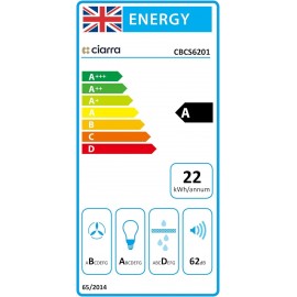 CIARRA CAS6201A Cooker Hood 60cm Stainless Steel Chimney Range Hood 60