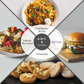 Panasonic HomeChef 4-in-1 Microwave Oven with Air Fryer, Convection Ba