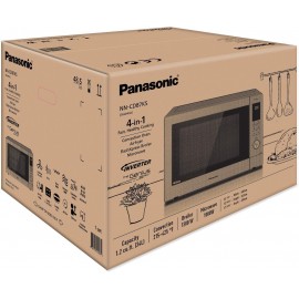 Panasonic HomeChef 4-in-1 Microwave Oven with Air Fryer, Convection Ba