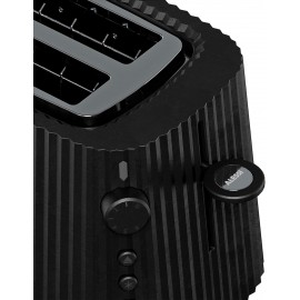 Alessi MDL08 B/UK Toaster, Plastic, Black