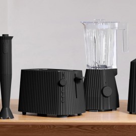 Alessi MDL08 B/UK Toaster, Plastic, Black