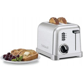 Cuisinart CPT-160 Metal Classic 2-Slice Toaster, Brushed Stainless
