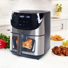 Kenmore 8 Qt Air Fryer, Family Size, 1700W, 12 Preset Cooking Function