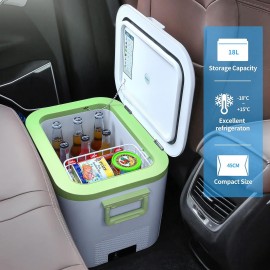 Car Fridge Portable 12V Refrigerator 19 Quart (18 Liter) 12 Volt Freez