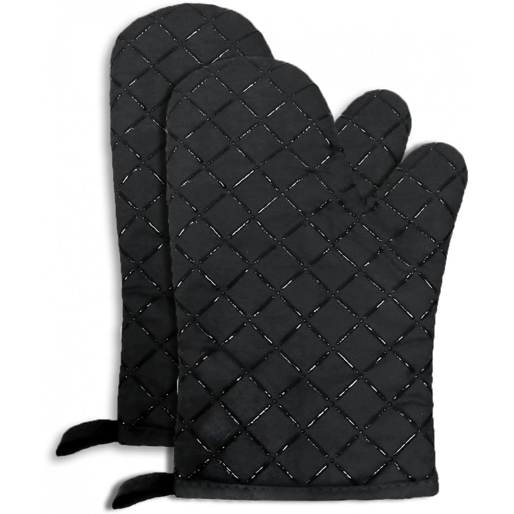 Oven Gloves, Heat Resistant Oven Mitts 1 Pair Portable Oven Glove Non